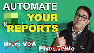 Automate Reports in Excel using Simple formula - Time Saving Tip to Auto Format Reports