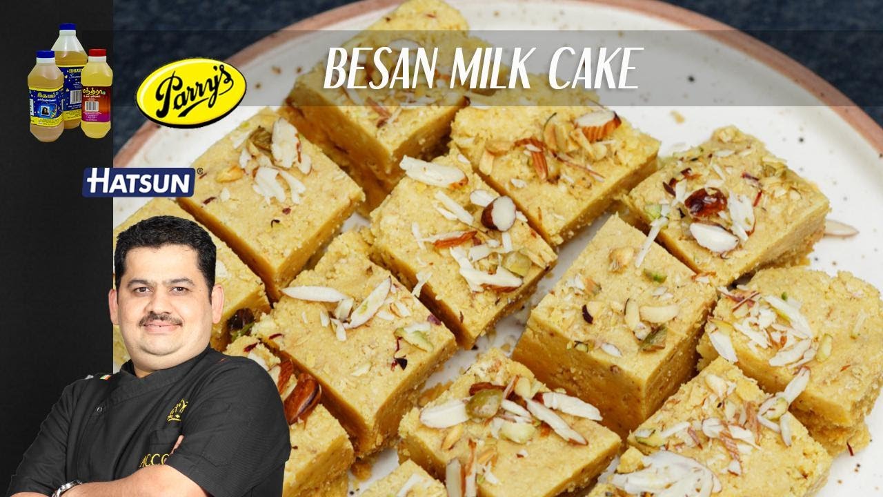 Besan Milk Cake | Chef Venkatesh Bhat | Deepavali special sweets | Diwali festival desserts