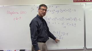 Algebra 1100 p. 6-7