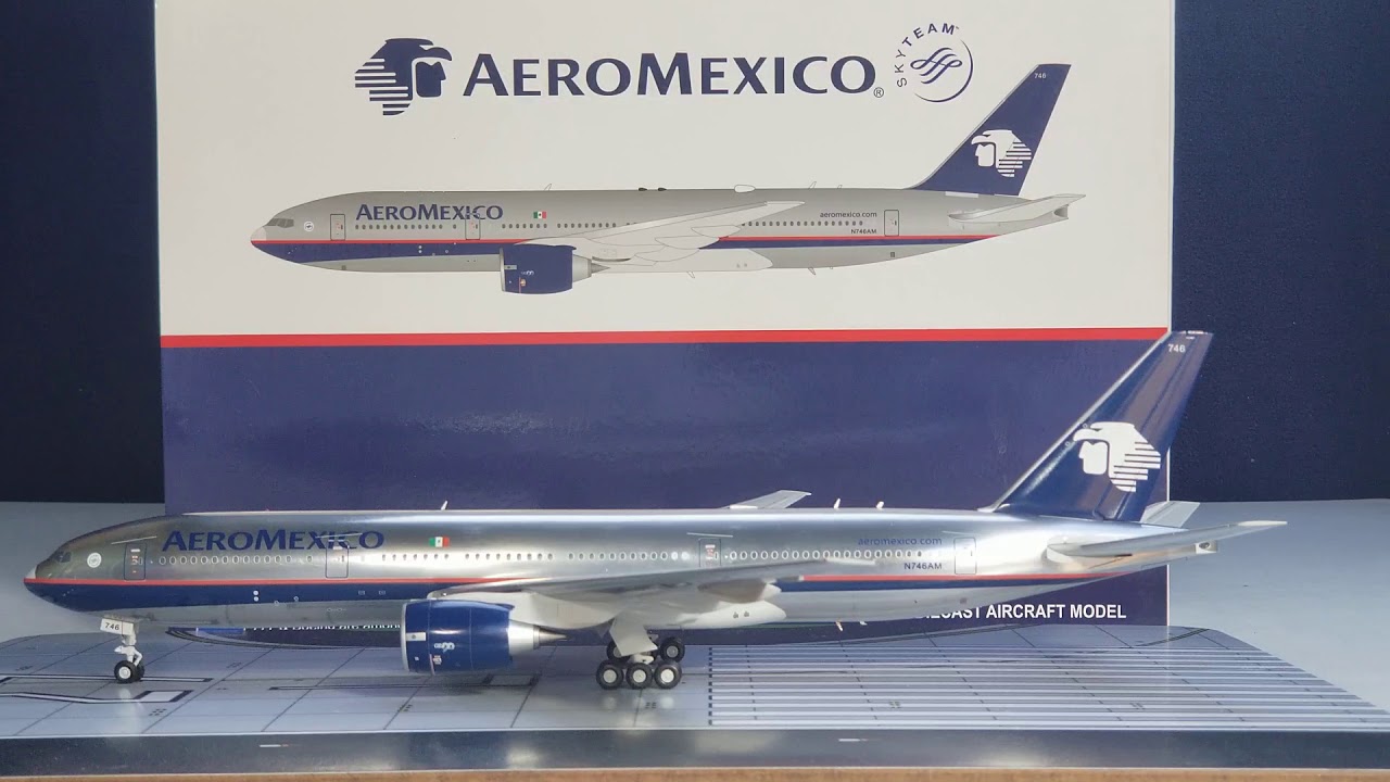 JC Wings 200 Aeromexico B777-200ER(Previous Silver Chrome Livery