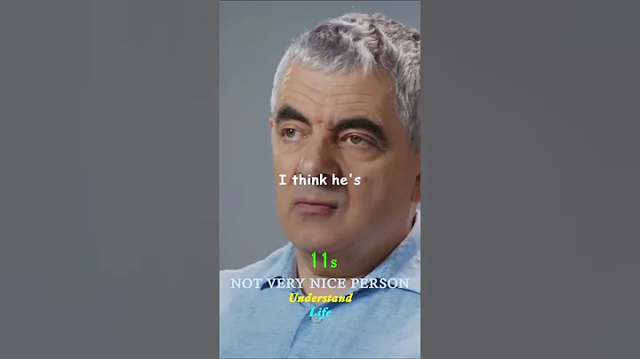 I Don't Like Mr Bean as a Person - Rowan Atkinson