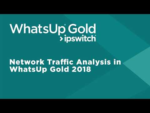 網路管理工具 WhatsUp Gold 2018 網絡流量分析