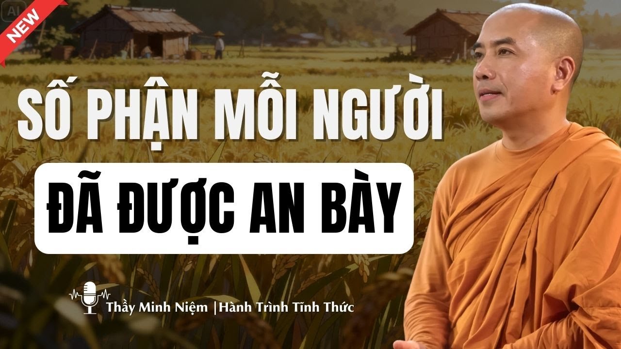 Thầy Minh Niệm - SỐ PHẬN Mỗi Người Có Phải Do Ông Trời Sắp Đặt Sẵn? (Nên Nghe) |Hành Trình Tĩnh Thức