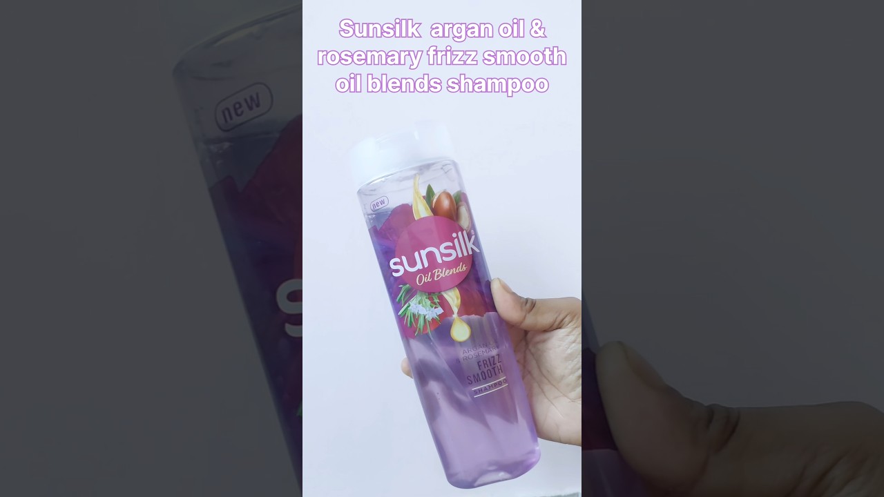 "Sunsilk Argan Oil & Rosemary Frizz Smooth Shampoo | Frizz-Free, Silky Hair in Minutes!" 