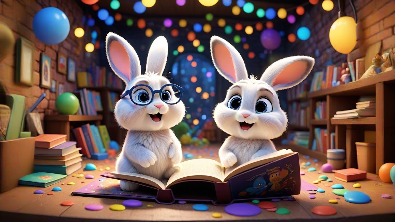 Three Bunny Buddies Read Aloud | Reading Song for Kids | Nursery Rhymes and Baby Songs