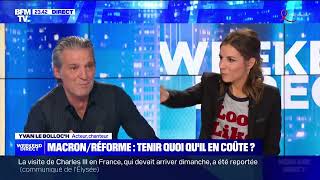 YVAN LE BOLLOC&#39;H DÉTRUIT MACRON &quot;MELON 2000&quot;