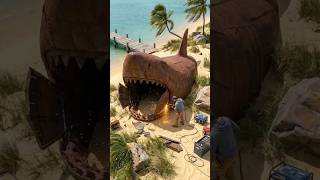 Hidden Futuristic House Inside a Giant Shark | #shorts #restoration #timelapse #usa