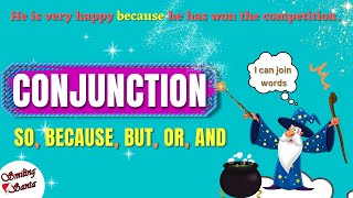 Conjunction And But Or Because | joining words for grade 1 | Smiling Santa