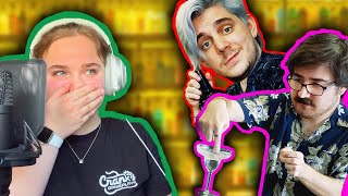 Bartender Reacts to I Failed Bartending School By Crankgameplays and Eddy Burback