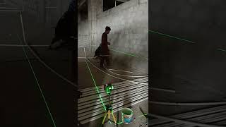Electrical Back Box Installation with Laser Light alignment #electrical #construction #heavycivil