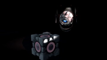 wheatley (portal 2)  Animation Test- cube
