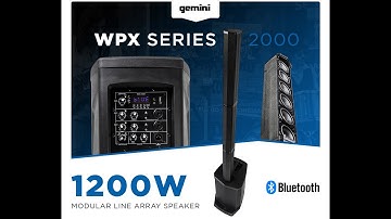 Gemini WPX-2000: Powerful Column Array PA Speaker - Perfect for Live Sound