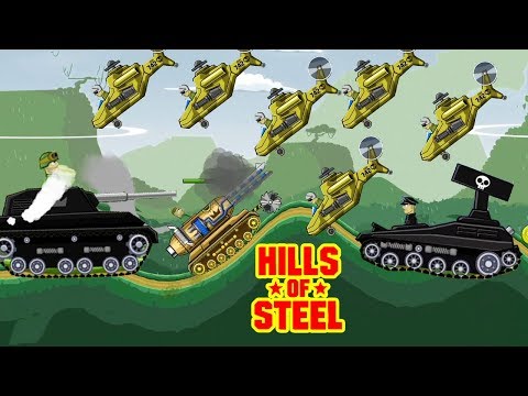 Hills of Steel Update - Tanks - Videos for kids - Games Bii