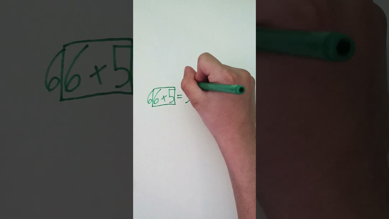 Math life hack with Sam, 66X5=🔲?? 