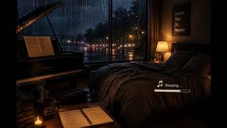 Beautiful Piano Music with Rain Sounds for Brain