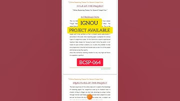 Ignou ka solved PROJECT #BCA #BCSP64 यहां मिलता है/ #short #ignouproject  #bcaproject #viralshorts