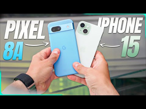 CUESTA LA MITAD y VAS A FLIPAR!! Pixel 8a vs iPhone 15