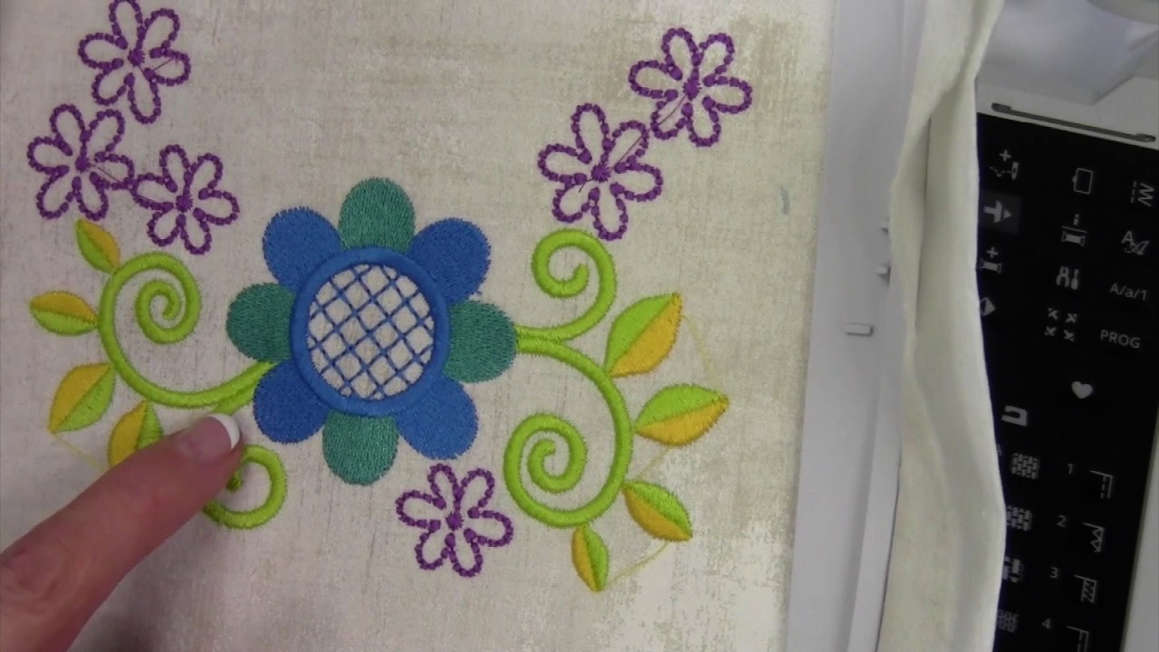 Husqvarna Viking Jade 35 52 Embroidery Tension YouTube