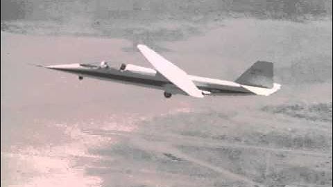 AD-1 Wing Pivoting in Flight