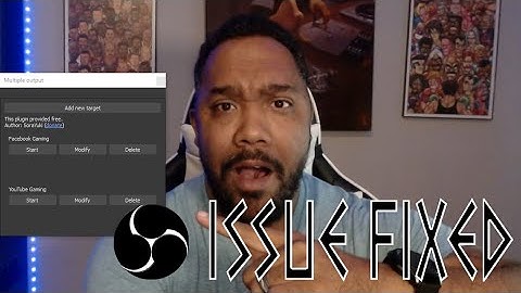How to fix OBS Studio MultipleOutput plug-in  issue