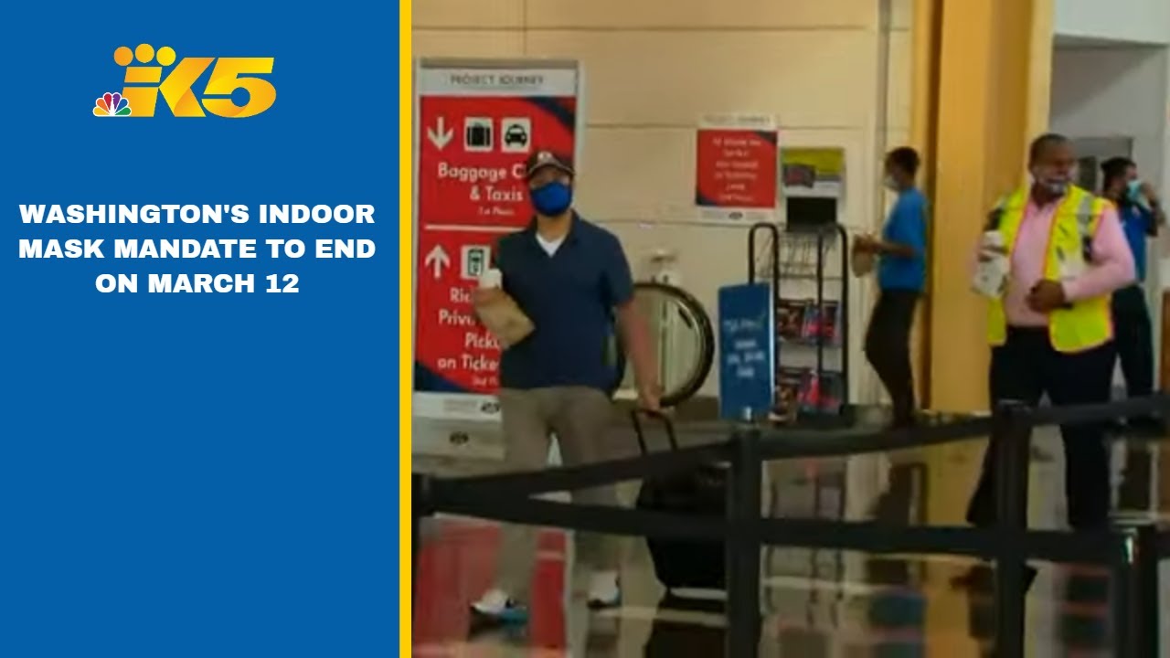 Washington's indoor mask mandate now lifting on March 12 - YouTube