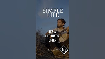 The Simple Life #simple #simplelife #life #lifelessons #innerpeace #motivation #inspiration