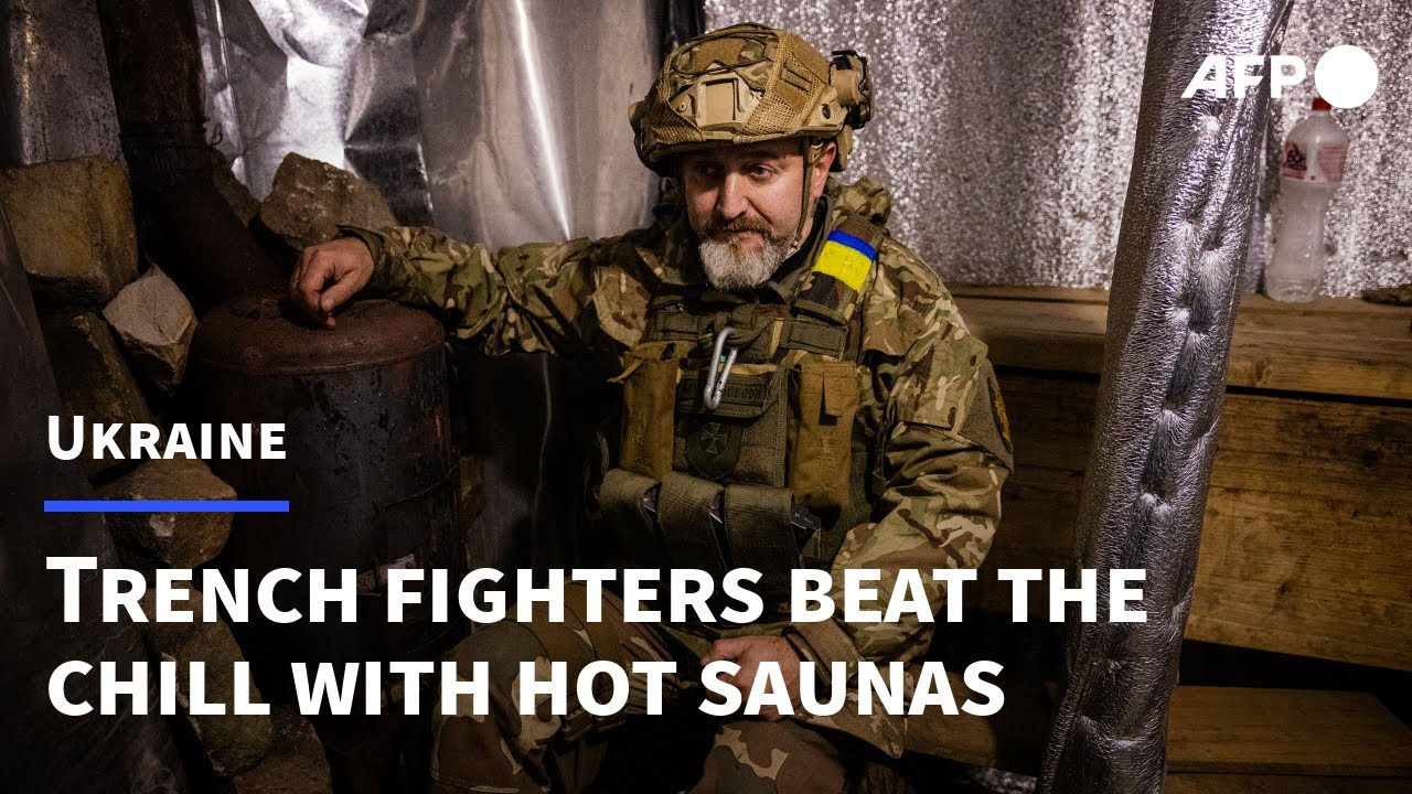 Ukraine's frontline trench fighters beat the chill with hot saunas | AFP