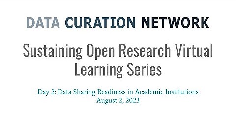 Sustaining Open Research: Data Sharing Readiness in Academic Institutions