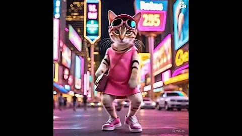 Watch the video about Cutie Kitten dance in Vegas #cat #cutecat #funny #arrahman #cute #catparty #lovelycat #kitty