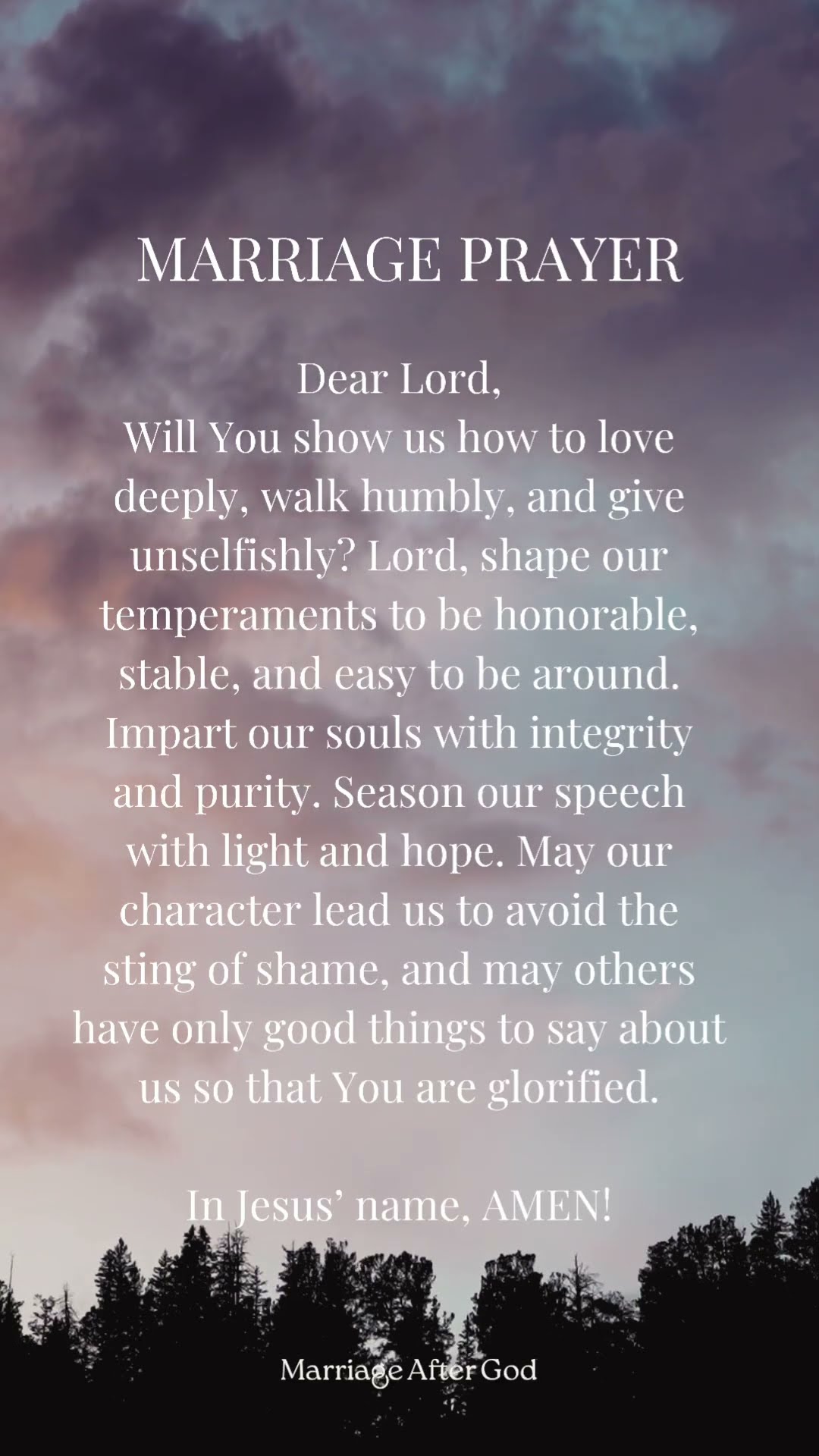 Marriage Prayer: Our Character — YouTube