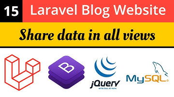 Laravel Tutorials | How to share data in all Laravel views | Laravel Blog Website