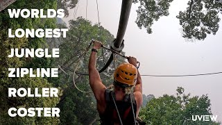 Worlds Longest Jungle Zipline Roller Coster