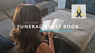 Funeral Guest Book Honoring the Unforgettable #Funeral #Condolences #unforgettablemoments  #urnes