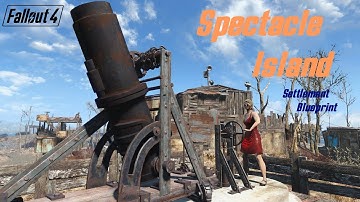 Fallout 4 - Spectacle Island - Mod Settlement Blueprint (vanilla)