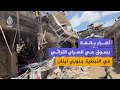 أضرار بالغة بسوق حي السراي التراثي في مدينة النبطية جنوبي لبنان جراء القصف الإسرائيلي