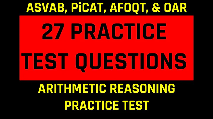 Grammar Hero’s ASVAB, PiCAT, AFOQT, & OAR Arithmetic Reasoning Practice Test (27 Questions)