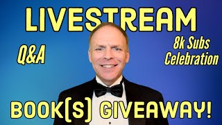 8K Subs Celebration Livestream and Book Giveaway!