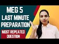 MEG 5 Exam Last Minute Preparation | Important Tips &amp; Most Expected Questions | IGNOU MA English