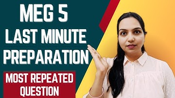 MEG 5 Exam Last Minute Preparation | Important Tips & Most Expected Questions | IGNOU MA English