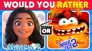 Zou je liever...? MOANA 2 vs INSIDE OUT 2 Editie 🎬🍿 Dagelijkse Quiz