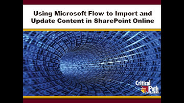 Using Microsoft Flow to Import and Manage Content in SharePoint Online