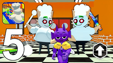 Pizza Shop Escape Obby - Pizza Parkour Gameplay Walkthrough Part 5 (Android, iOS)