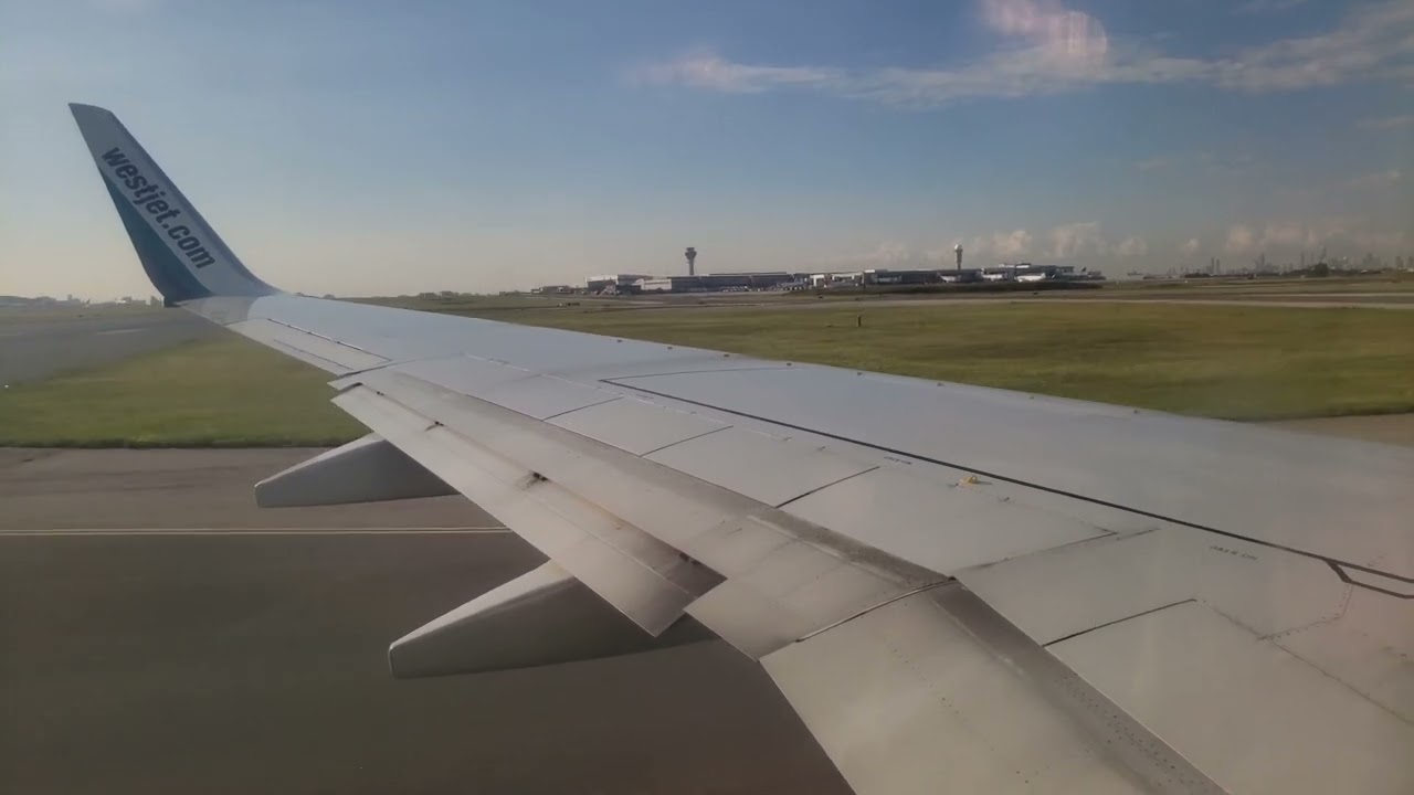 Westjet B737-700 FULL Taxi & Takeoff from Toronto, Canada! (With ATC)