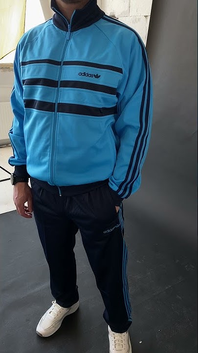 Мужской спортивный костюм адидас Зебра голубая Винтаж 90-х Adidas ...