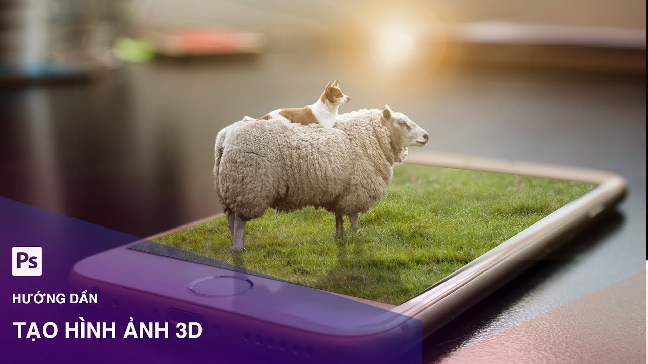 Tạo một khung cảnh 3D trên màn hình điện thoại trong Photoshop ...
