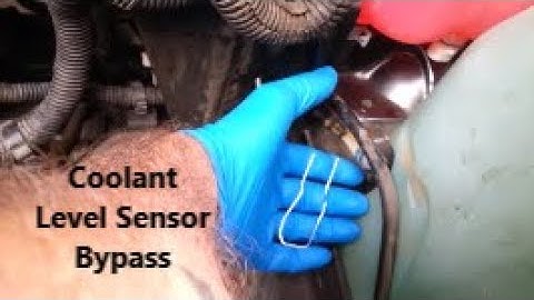 "Coolant Level Sensor Bypass" (Jumping it with a Paperclip)