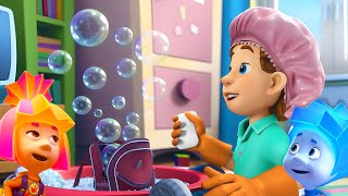 Cleaning Fun with BUBBLES 🧼 | The Fixies | Animation for Kids screenshot 5