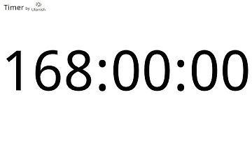 168 Hour Countdown Timer