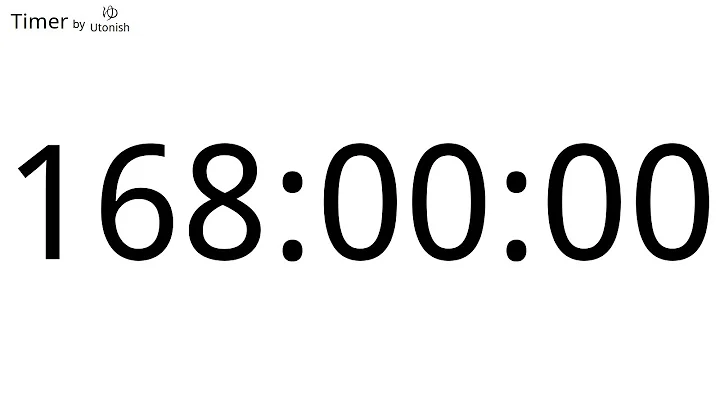 168 Hour Countdown Timer