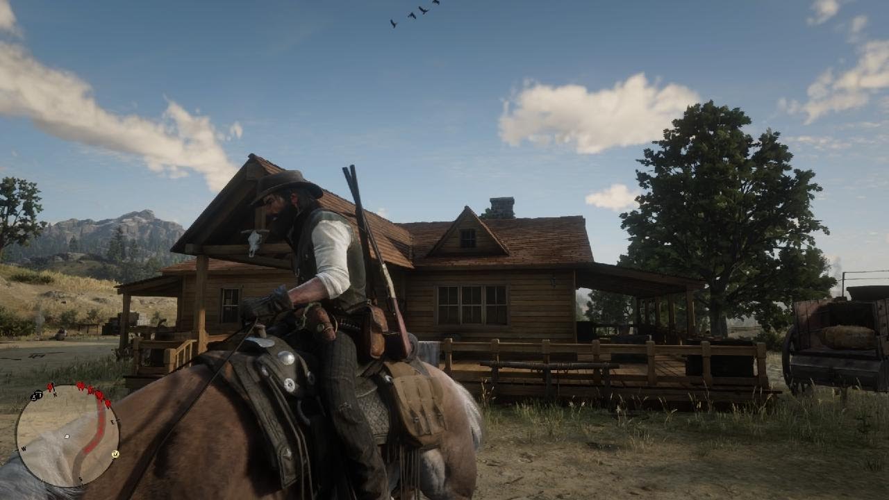 Red Dead Redemption 2 | John, Charles and Uncle build a house | - YouTube